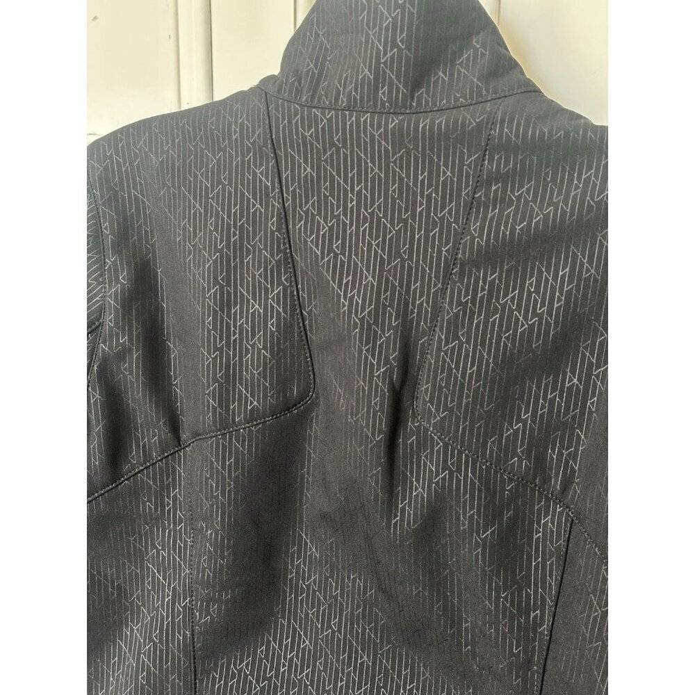 Eddie Bauer W's Size M Black Fleece Lined Softshell Full Zip Jacket Zip Pockets - Picture 7 of 16